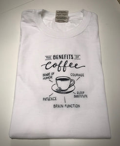 Benefits of Coffee Short Sleeve T-Shirt