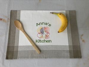 Fruit Motif Kitchen Towel-Personalized