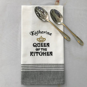 Queen of the Kitchen Towel-Personalized