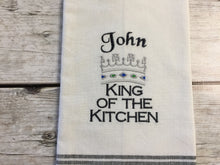 Load image into Gallery viewer, King of the Kitchen Towel-Personalized
