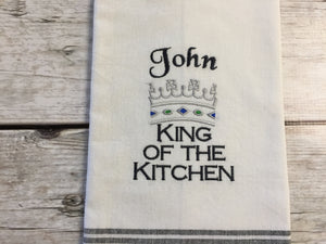King of the Kitchen Towel-Personalized