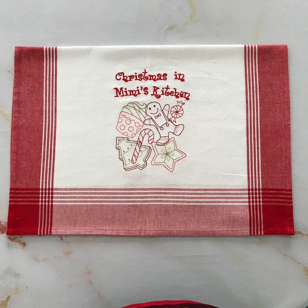 Christmas Treats Kitchen Towel-Personalized